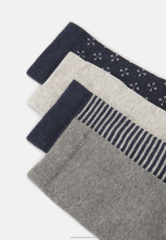 Z62T1145 Women Anna Field 8Pack Socks Dark Blue