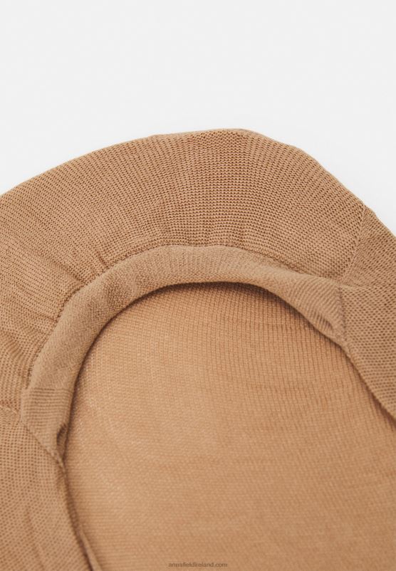 Z62T1157 Women Anna Field 5Pack Trainer Socks Nude