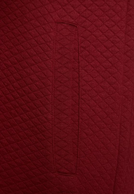 Z62T735 Women Anna Field Zip-Up Sweatshirt Bordeaux