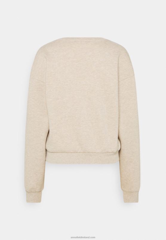 Z62T756 Women Anna Field Sweatshirt Mottled Beige