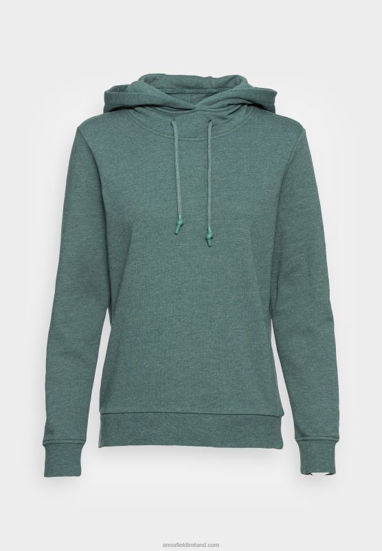 Z62T760 Women Anna Field Hoodie Mottled Teal