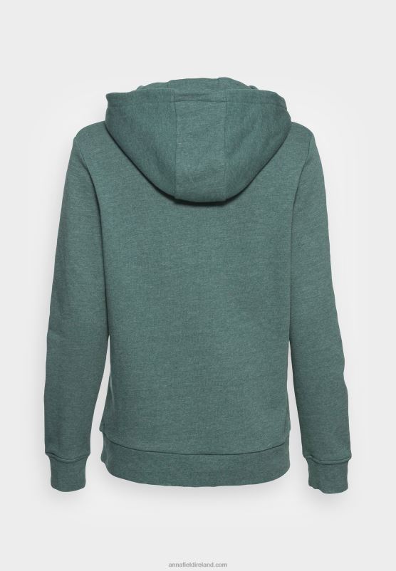 Z62T760 Women Anna Field Hoodie Mottled Teal