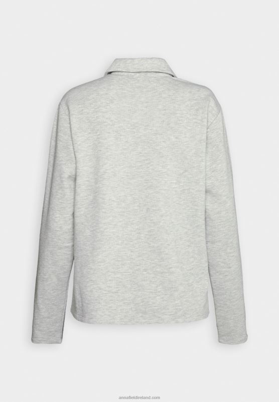 Z62T762 Women Anna Field Sweatshirt Mottled Light Grey