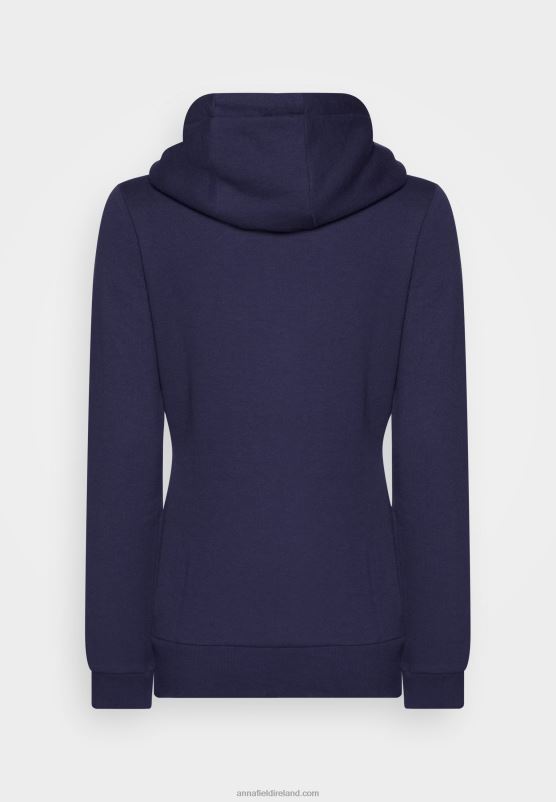 Z62T769 Women Anna Field Zip-Up Sweatshirt Dark Blue
