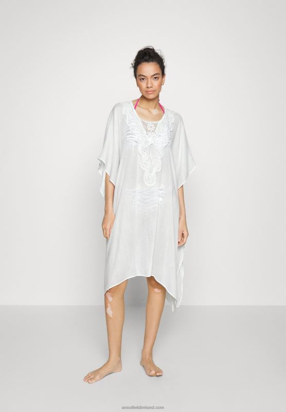 Z62T742 Women Anna Field Beach Accessory White