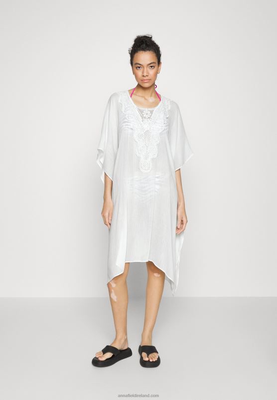 Z62T742 Women Anna Field Beach Accessory White