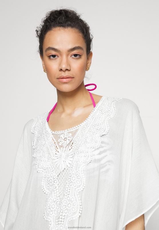 Z62T742 Women Anna Field Beach Accessory White