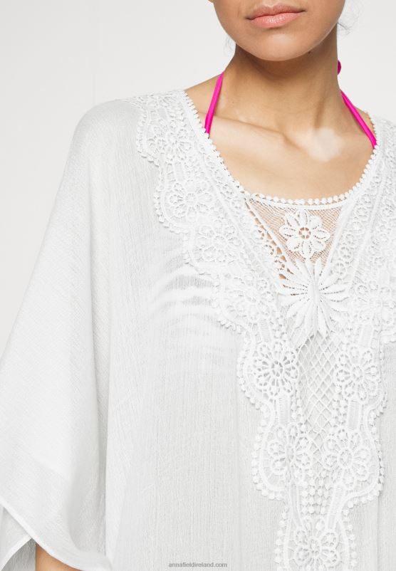 Z62T742 Women Anna Field Beach Accessory White