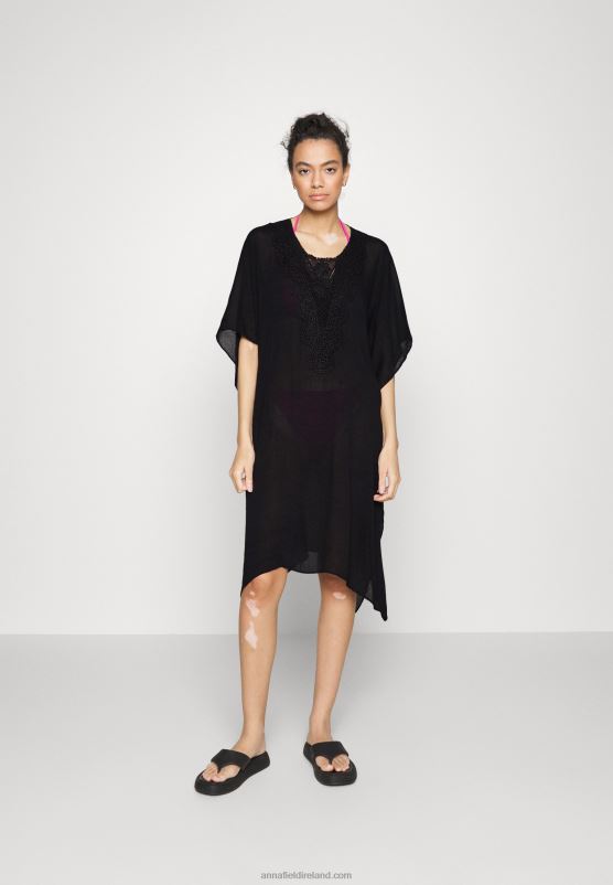 Z62T743 Women Anna Field Beach Accessory Black