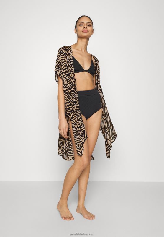 Z62T745 Women Anna Field Beach Accessory Black/Tan