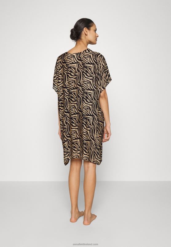 Z62T745 Women Anna Field Beach Accessory Black/Tan