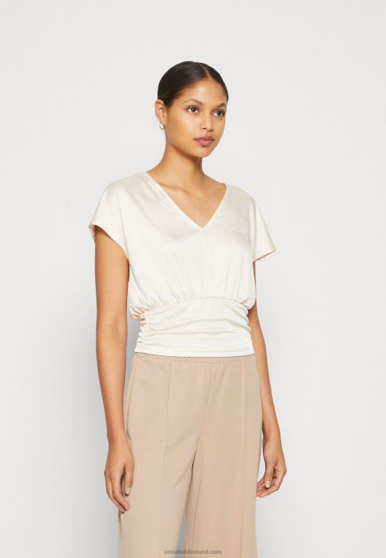 Z62T237 Women Anna Field Print T-Shirt Light Pink