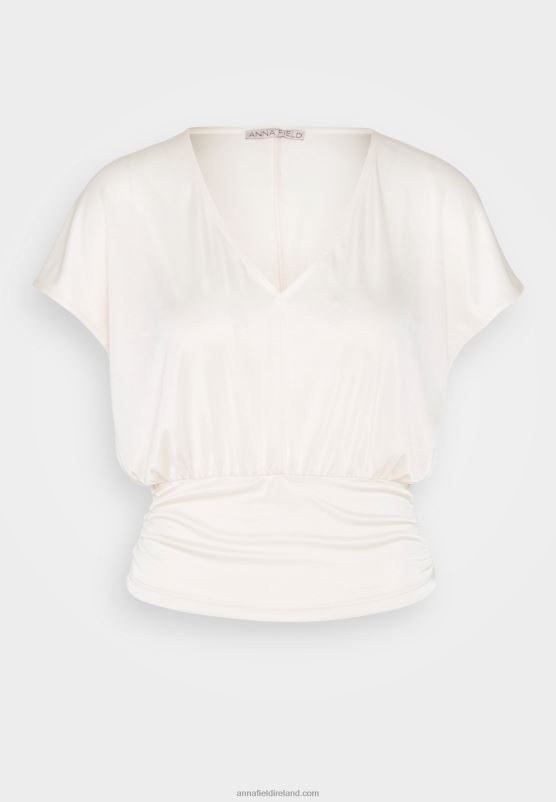 Z62T237 Women Anna Field Print T-Shirt Light Pink