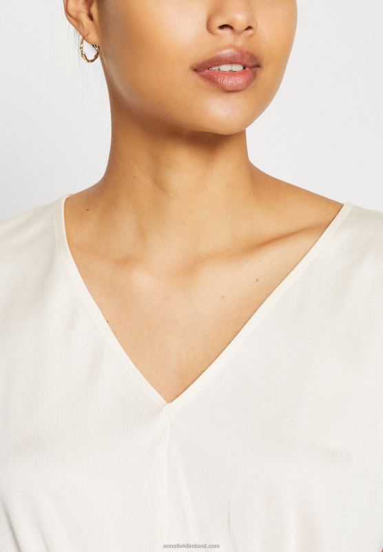 Z62T237 Women Anna Field Print T-Shirt Light Pink