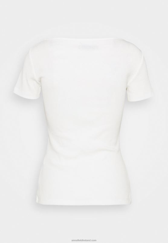 Z62T238 Women Anna Field Basic T-Shirt White