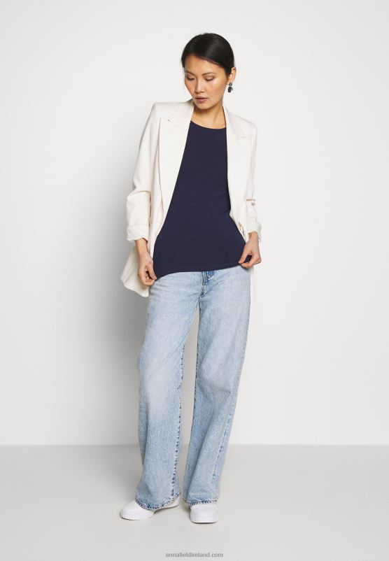 Z62T242 Women Anna Field Basic T-Shirt Maritime Blue