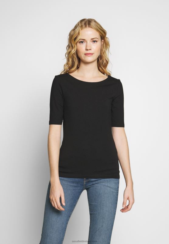 Z62T245 Women Anna Field Basic T-Shirt Black