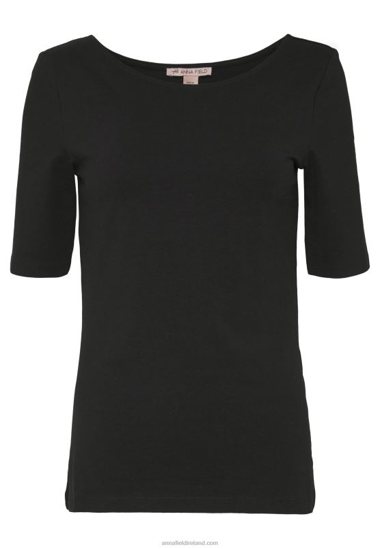 Z62T245 Women Anna Field Basic T-Shirt Black
