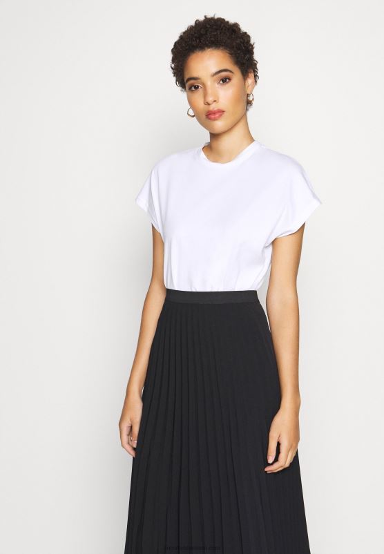 Z62T246 Women Anna Field Basic T-Shirt White