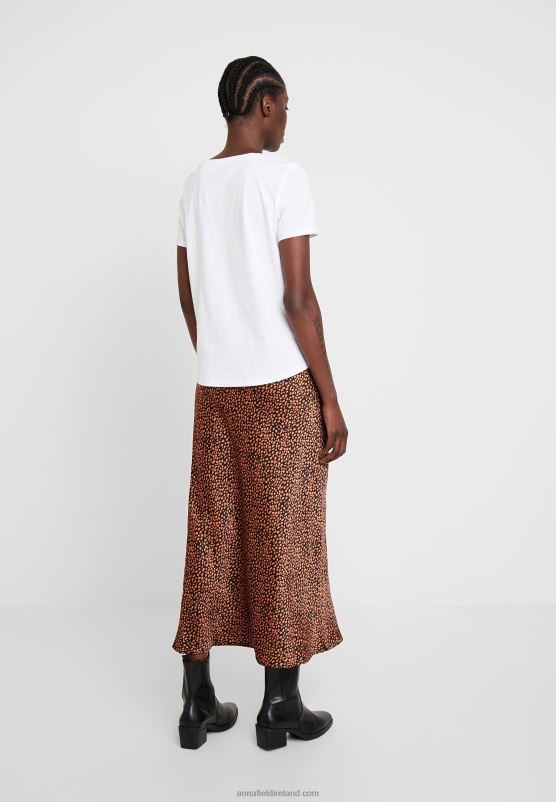 Z62T247 Women Anna Field Basic T-Shirt White