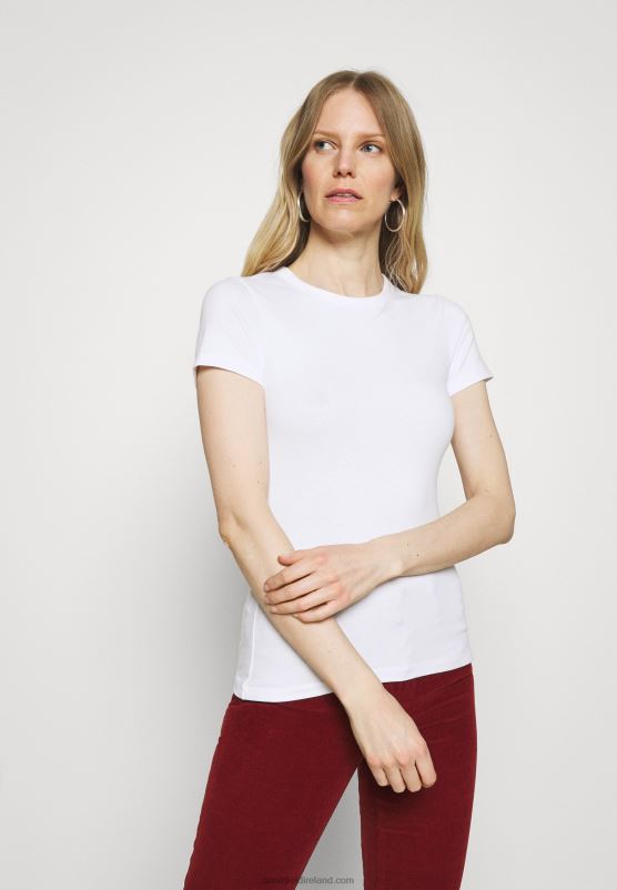 Z62T252 Women Anna Field 2 Pack Basic T-Shirt White