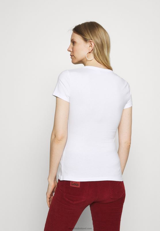 Z62T252 Women Anna Field 2 Pack Basic T-Shirt White