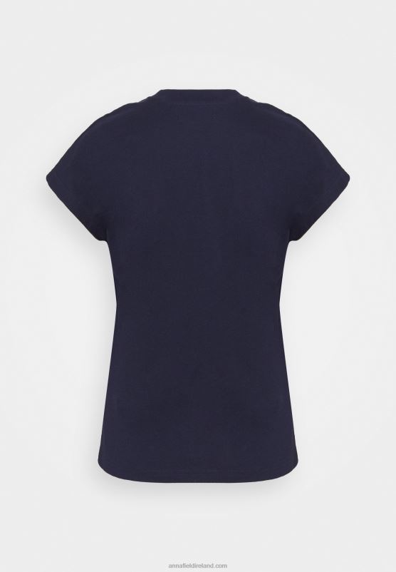 Z62T254 Women Anna Field Basic T-Shirt Dark Blue