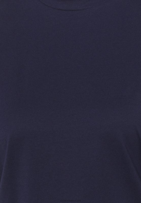 Z62T254 Women Anna Field Basic T-Shirt Dark Blue