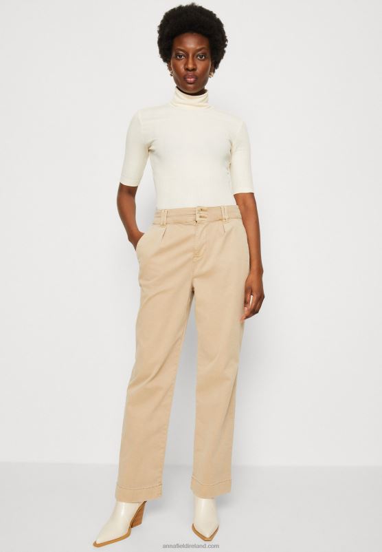 Z62T270 Women Anna Field Print T-Shirt Off-White