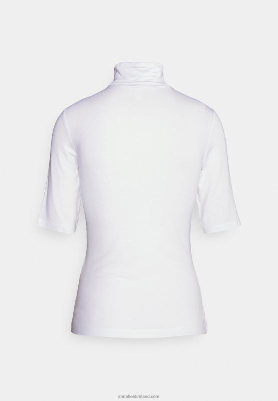 Z62T272 Women Anna Field Print T-Shirt White