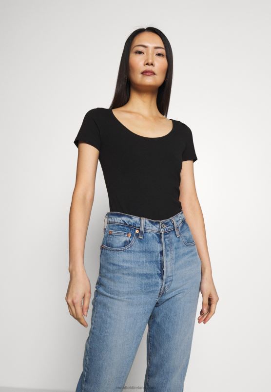 Z62T273 Women Anna Field 3 Pack Basic T-Shirt Black