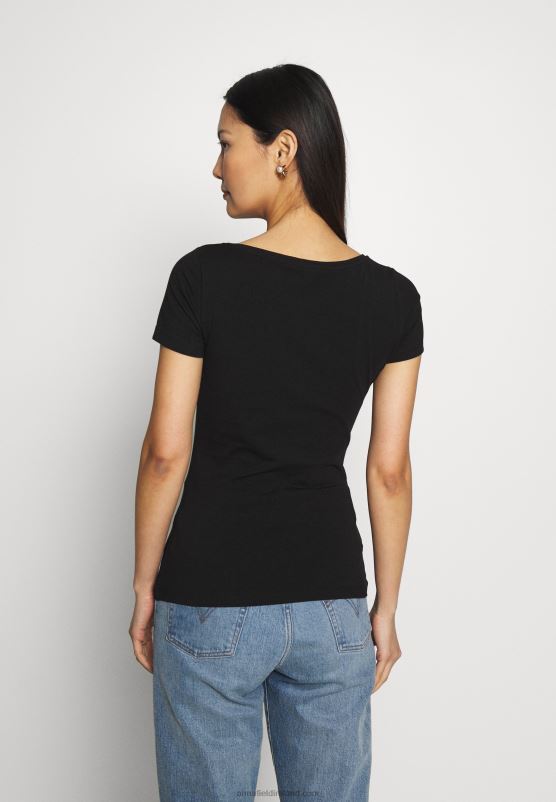 Z62T273 Women Anna Field 3 Pack Basic T-Shirt Black