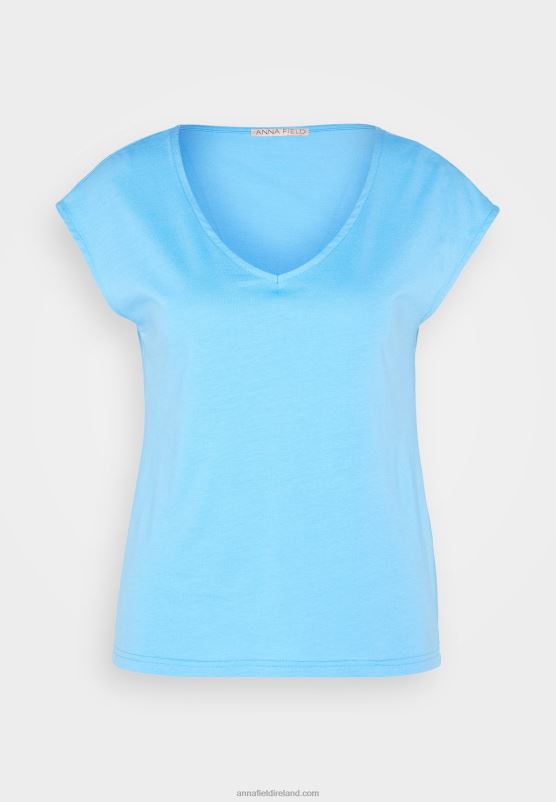 Z62T276 Women Anna Field Basic T-Shirt Blue