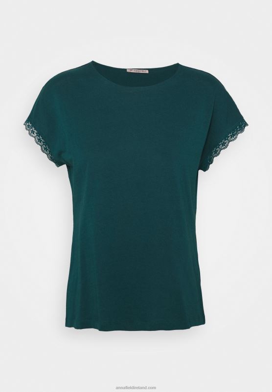 Z62T277 Women Anna Field Basic T-Shirt Teal