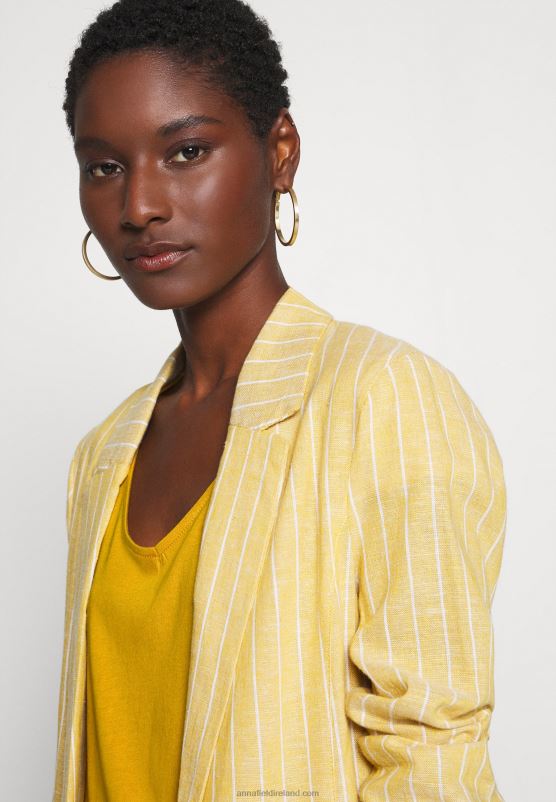 Z62T279 Women Anna Field Basic T-Shirt Golden Yellow