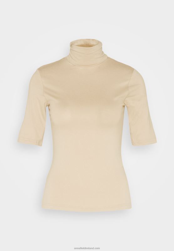 Z62T281 Women Anna Field Print T-Shirt Sand