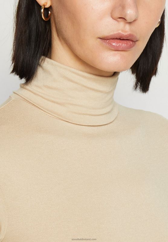 Z62T281 Women Anna Field Print T-Shirt Sand