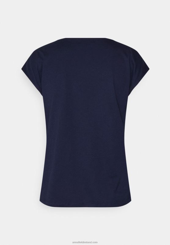 Z62T283 Women Anna Field Basic T-Shirt Dark Blue