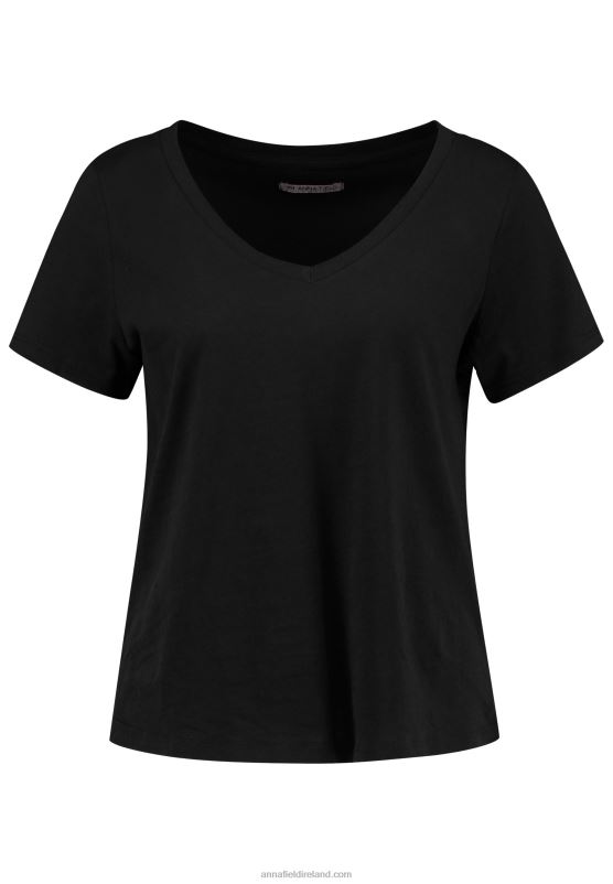 Z62T287 Women Anna Field Basic T-Shirt Black