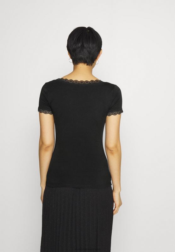 Z62T288 Women Anna Field Basic T-Shirt Black