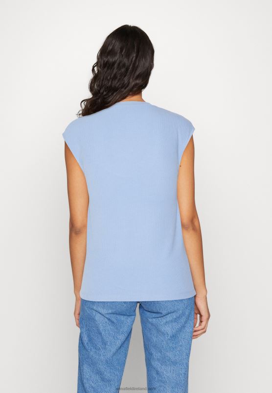 Z62T289 Women Anna Field Basic T-Shirt Blue