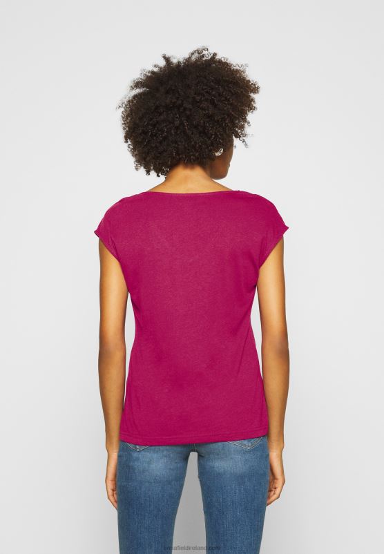 Z62T290 Women Anna Field Basic T-Shirt Berry