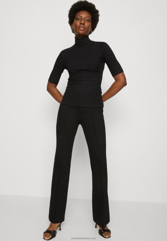 Z62T291 Women Anna Field Print T-Shirt Black