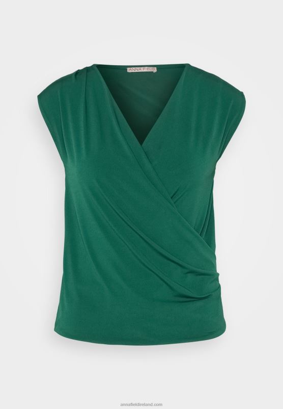Z62T294 Women Anna Field Print T-Shirt Green