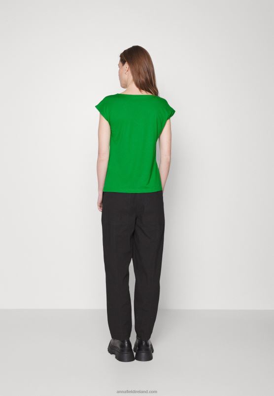 Z62T296 Women Anna Field Basic T-Shirt Green