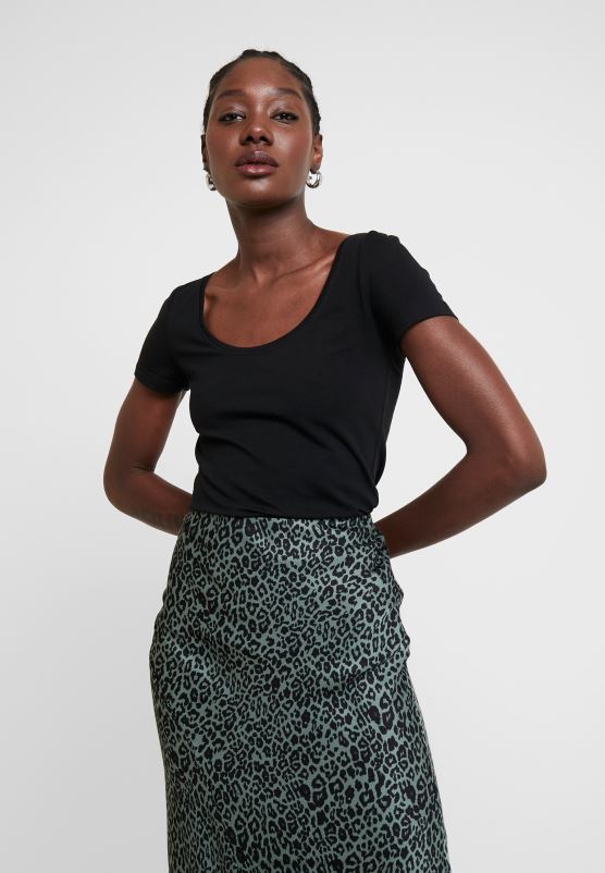 Z62T318 Women Anna Field 2 Pack Basic T-Shirt Black