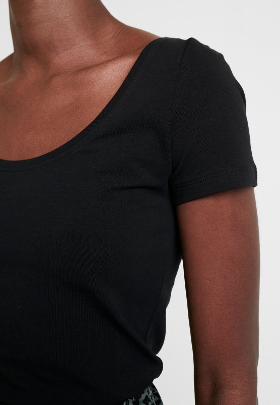 Z62T318 Women Anna Field 2 Pack Basic T-Shirt Black