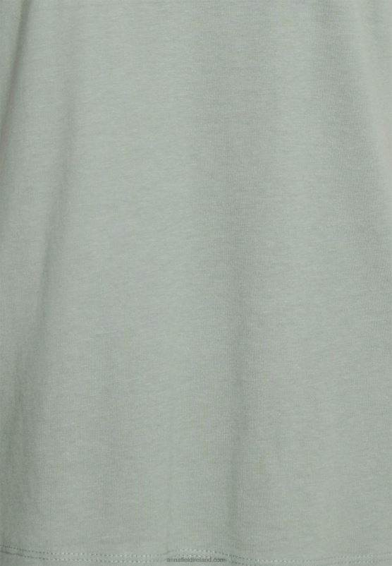Z62T322 Women Anna Field Basic T-Shirt Light Green