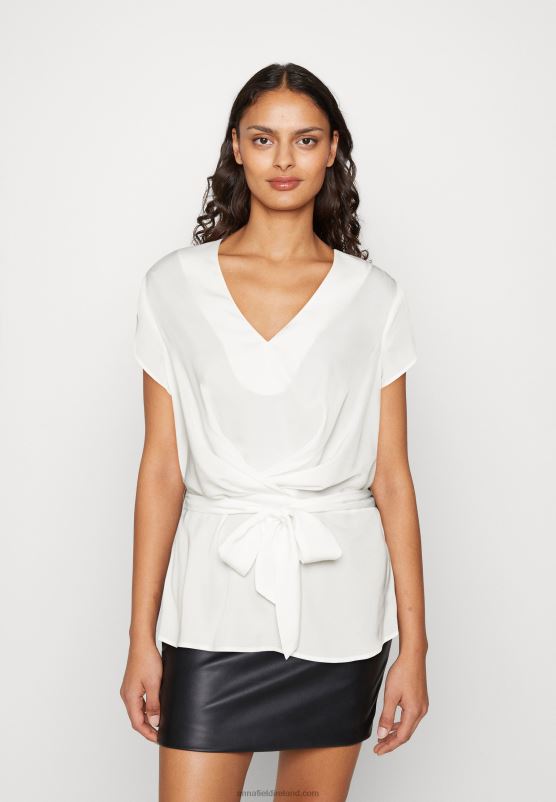 Z62T323 Women Anna Field Print T-Shirt Off-White