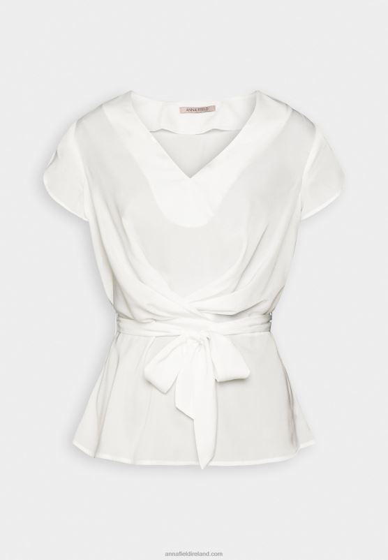 Z62T323 Women Anna Field Print T-Shirt Off-White